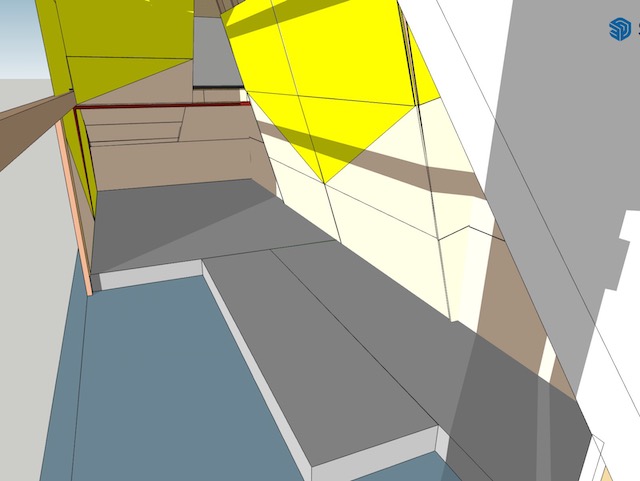 Rendering für die Planung Deiner Kletterwand Rendering der selber gebauten Kletterwand